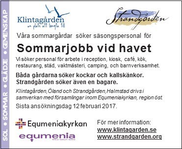 Sommarjobba på Strandgården
