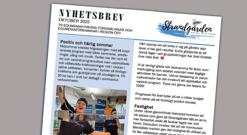 Nyhetsbrev  oktober 2025