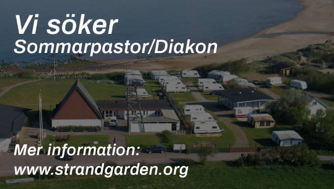 Lediga tjänster  - Sommarpastor - Diakon - Strandgården Halmstad